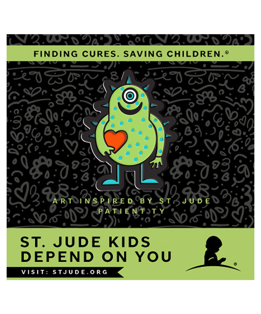 Primary image Patient Art Alien Enamel Pin